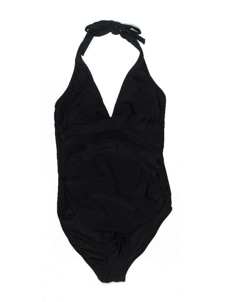 Pre-owned Assorted Brands One Piece Swimsuit In Black
