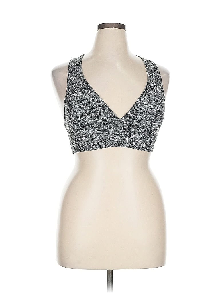 Pre-owned Assorted Brands Tank Top Gray Halter Neckline Tops