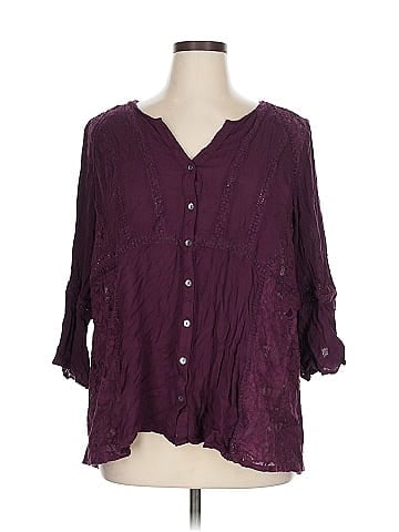 Vintage America Blues 3/4 Sleeve Blouse (view 1)