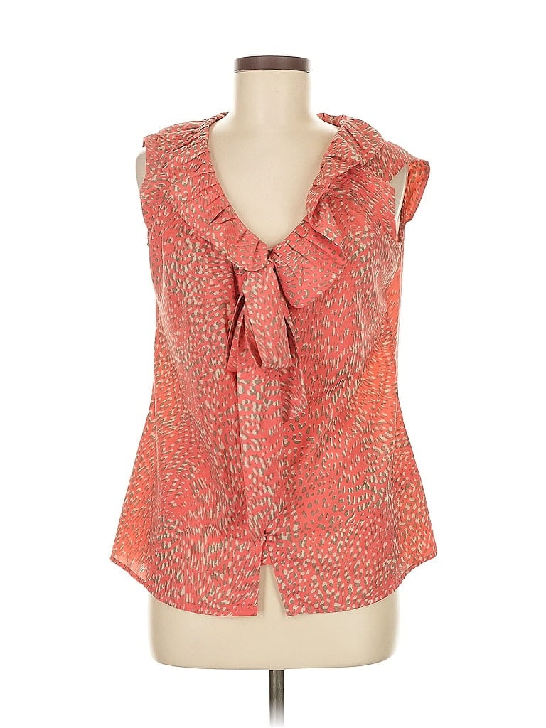 Pre-owned Banana Republic Factory Store Sleeveless Blouse In Orange