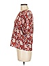 First And I Red Short Sleeve Blouse Size M - photo 5