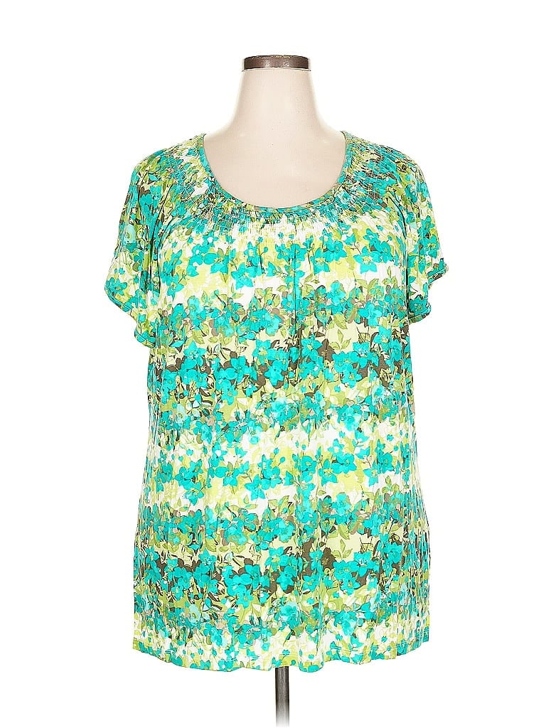 Pre-owned Cj Banks Short Sleeve T-shirt In Green