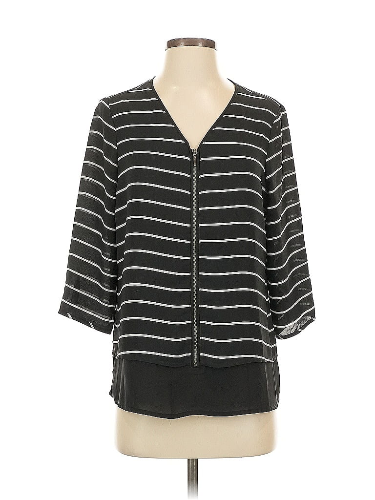 Click to view more detailed imagery on our partner's website Pre-owned Vince Camuto 3/4 Sleeve Blouse In Black