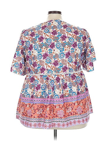 BLOOMCHIC Short Sleeve Blouse (view 2)
