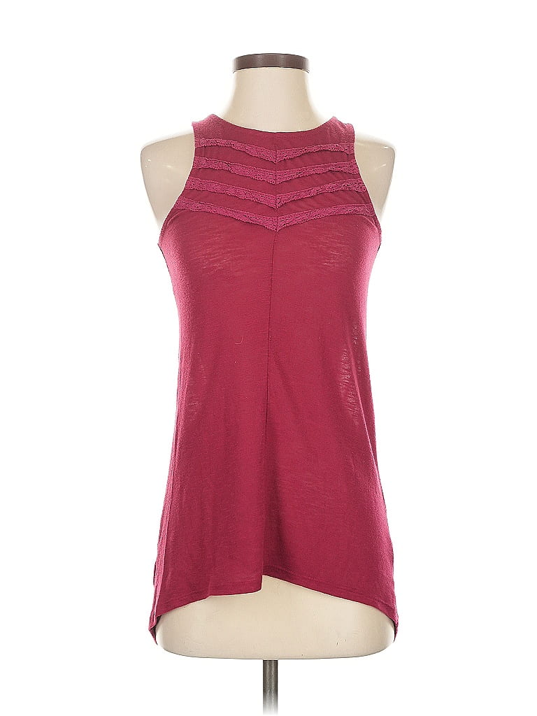 Pre-owned Arizona Jean Company Sleeveless T-shirt In Burgundy