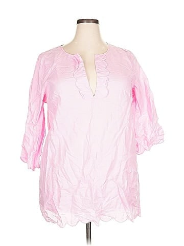 J.Crew Factory Store 3/4 Sleeve Blouse (view 1)