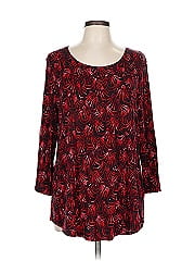 Jm Collection 3/4 Sleeve Blouse