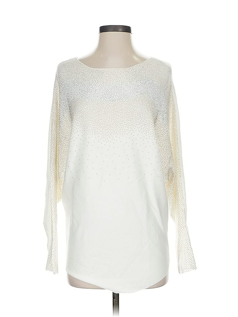 Pre-owned Assorted Brands Pullover Sweater In White