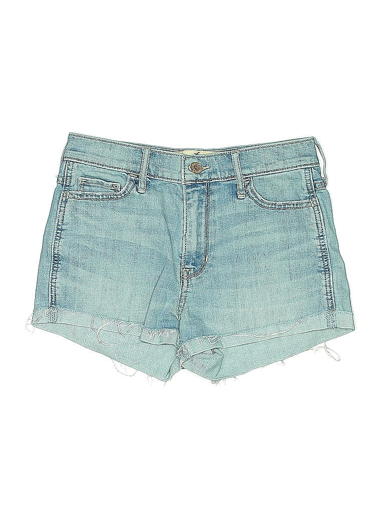 Pre-owned Hollister Denim Shorts In Blue