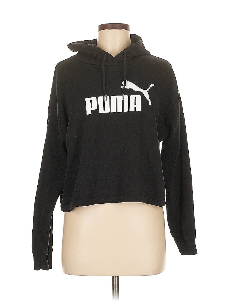 Pre-owned Puma Pullover Hoodie In Black