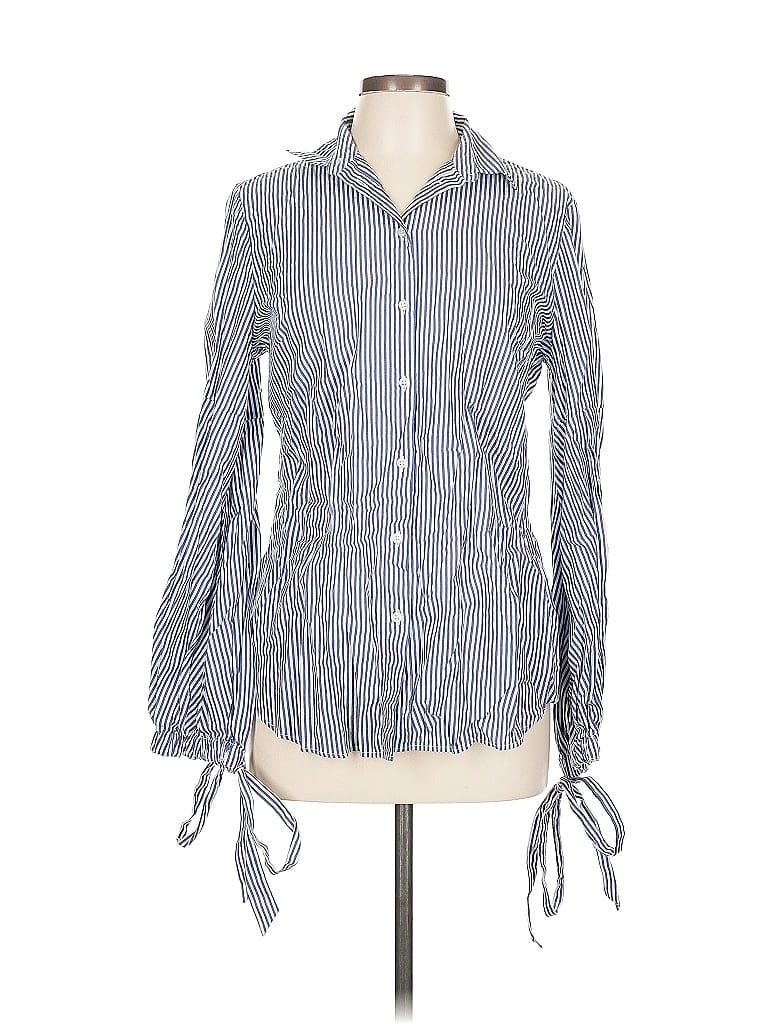 BANANA REPUBLIC Pre-owned Long Sleeve Button Down Shirt In Blue