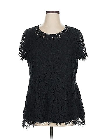 Isaac Mizrahi LIVE! Short Sleeve Blouse (view 1)