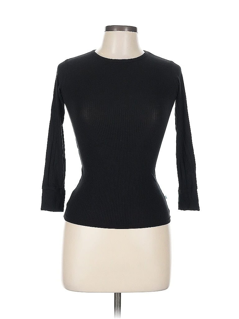 Pre-owned Lane Bryant 3/4 Sleeve T-shirt In Black