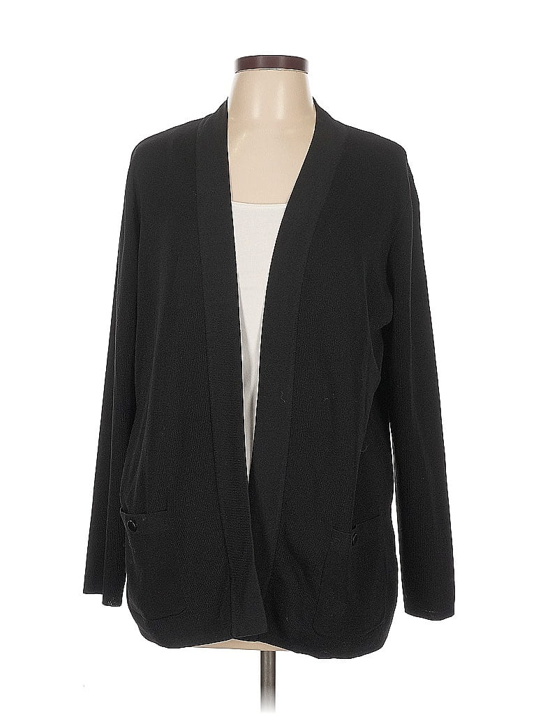 Click to view more detailed imagery on our partner's website Pre-owned Anne Klein Cardigan Sweater In Black