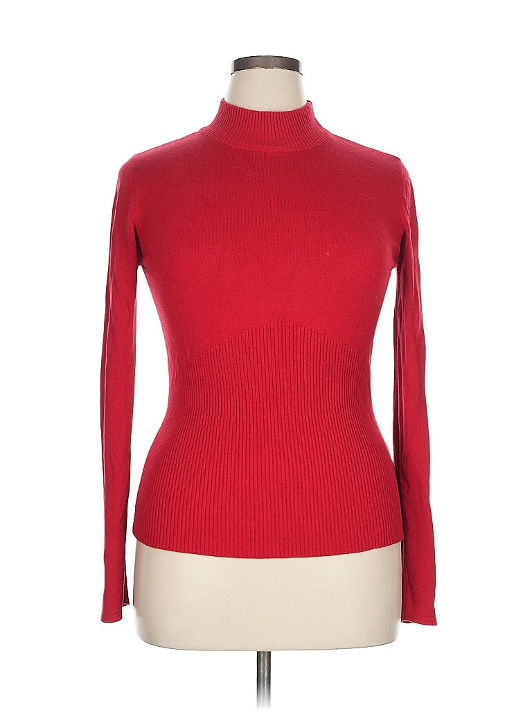 Click to view more detailed imagery on our partner's website Pre-owned Belldini Turtleneck Sweater In Red