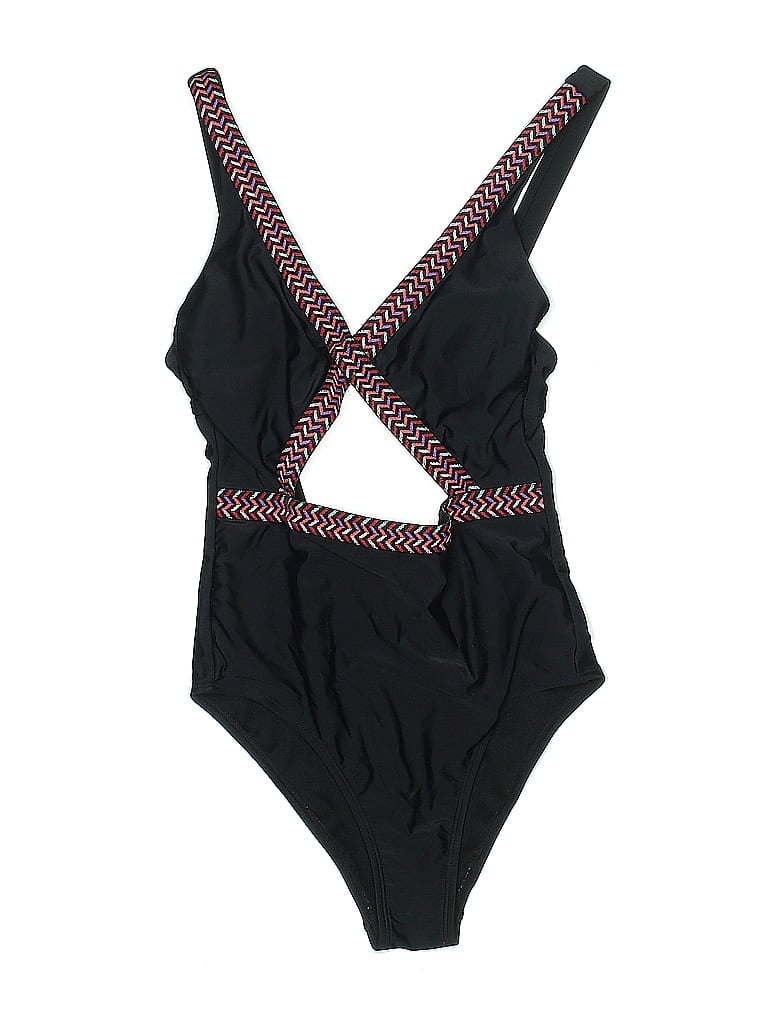 Pre-owned Xhilaration One Piece Swimsuit In Black