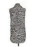 Joie Animal Print Silver Sleeveless Button-Down Shirt Size S - photo 2