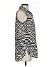 Joie Animal Print Silver Sleeveless Button-Down Shirt Size S - photo 4