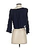 Abbeline 100% Rayon Blue 3/4 Sleeve Blouse Size XS - photo 2