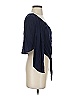 Abbeline 100% Rayon Blue 3/4 Sleeve Blouse Size XS - photo 4