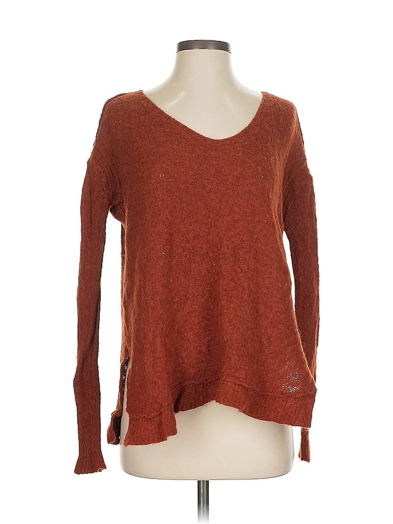 Pre-owned Free People Pullover Sweater In Orange