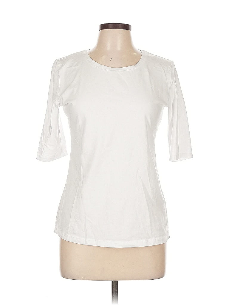 UNBRANDED Pre-owned 3/4 Sleeve T-shirt In White