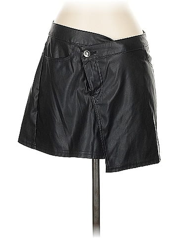 Future Collective Faux Leather Skirt (view 1)