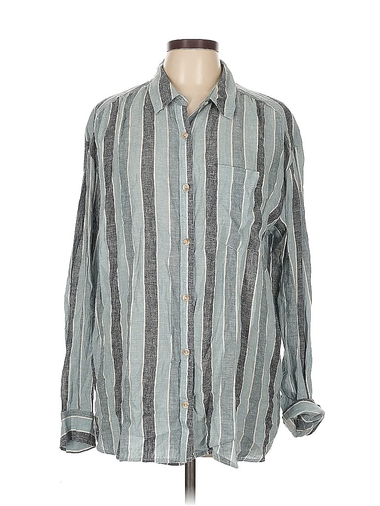 Pre-owned Wonderly Long Sleeve Polo Shirt In Gray