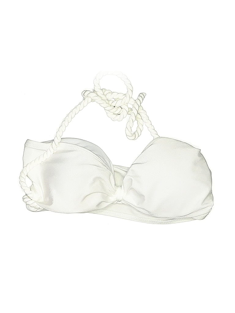 Pre-owned Unbranded Swimsuit Top Ivory Swimwear In White