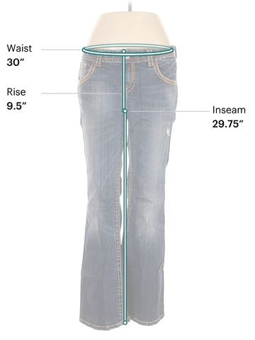 Mek Denim USA Hearts Blue Jeans Size 31 waist