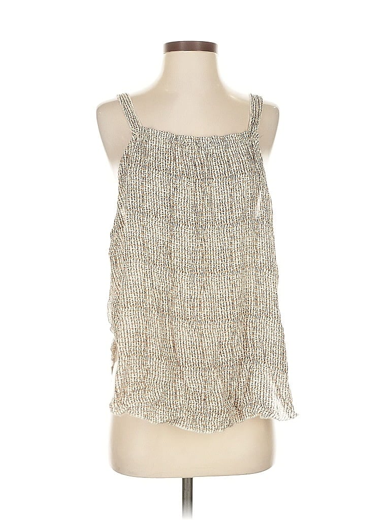 Pre-owned Unbranded Sleeveless Blouse In White