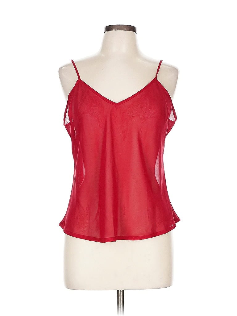 UNBRANDED Pre-owned Tank Top Red V Neck Tops