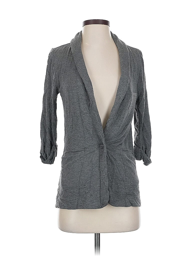 Pre-owned Soft Joie 3/4 Sleeve Button Down Shirt In Gray