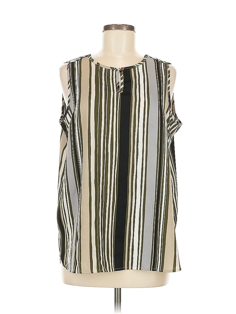 Click to view more detailed imagery on our partner's website Pre-owned Liz Claiborne Sleeveless Blouse In Green