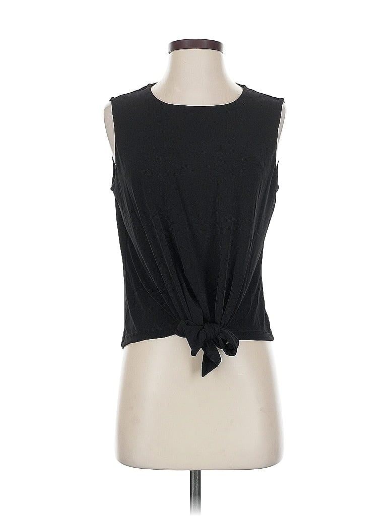 Pre-owned Calvin Klein Sleeveless Blouse In Black