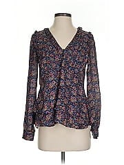 Sézane Long Sleeve Silk Top