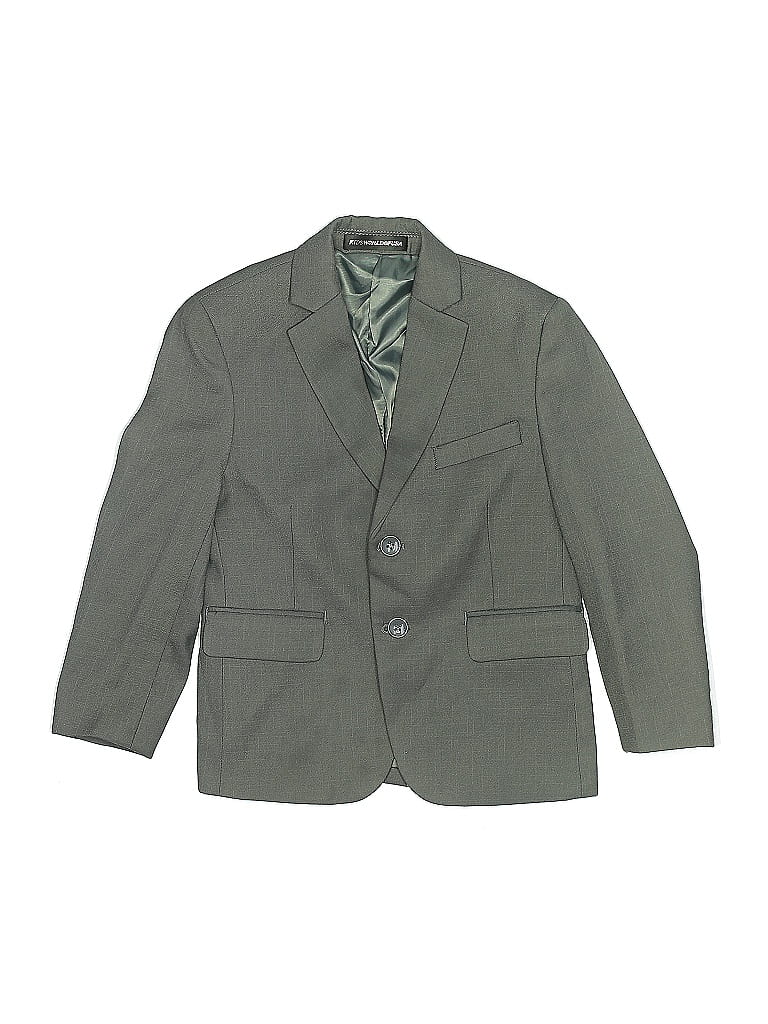 Pre-owned Assorted Brands Kids' Blazer Jacket In Green