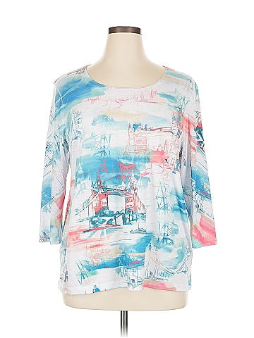 Zenergy by Chico's 3/4 Sleeve T-Shirt (view 1)