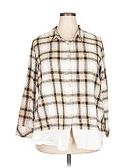 Isaac Mizrahi Live! 3/4 Sleeve Button Down Shirt