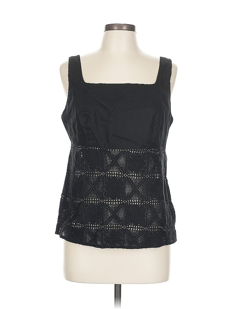 Pre-owned Assorted Brands Sleeveless Blouse In Black