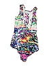 Unbranded Print White Blue One Piece Swimsuit Size S (estimated) - photo 2