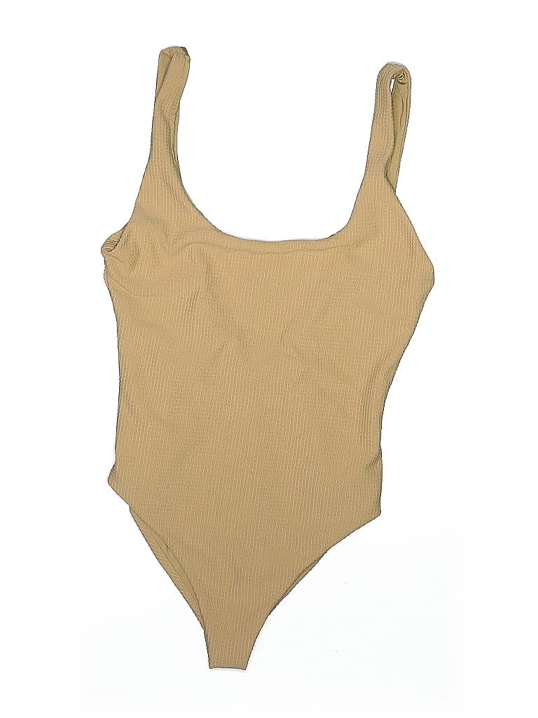Pre-owned Onia One Piece Swimsuit In Brown