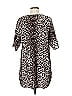 ASOS 100% Viscose Animal Print Black Short Sleeve Blouse Size 6 - photo 2