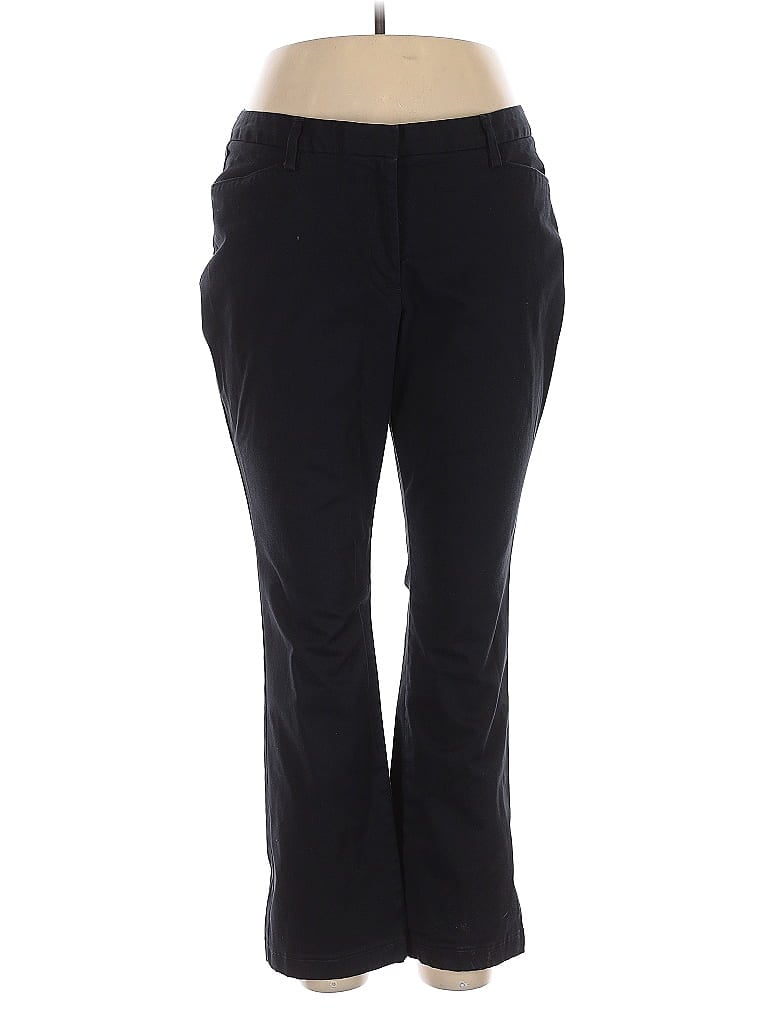 Pre-owned Lands' End Casual Pants In Black