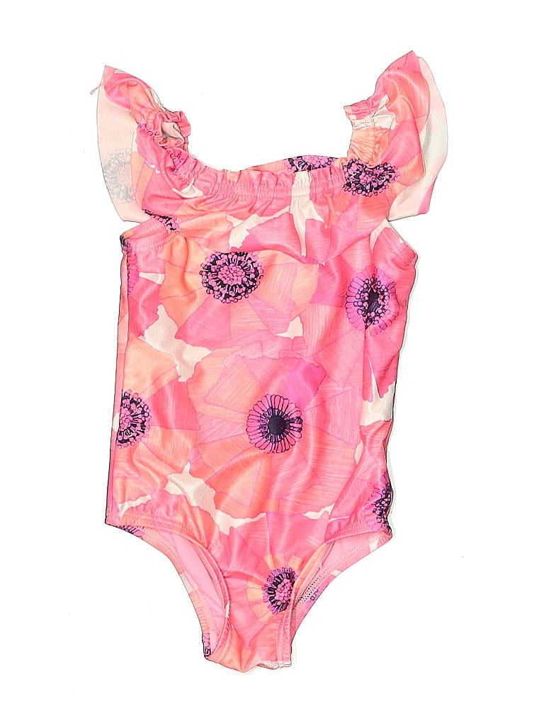 Baby Gap Floral Pink One Piece Swimsuit Size 18-24 mo - photo 1