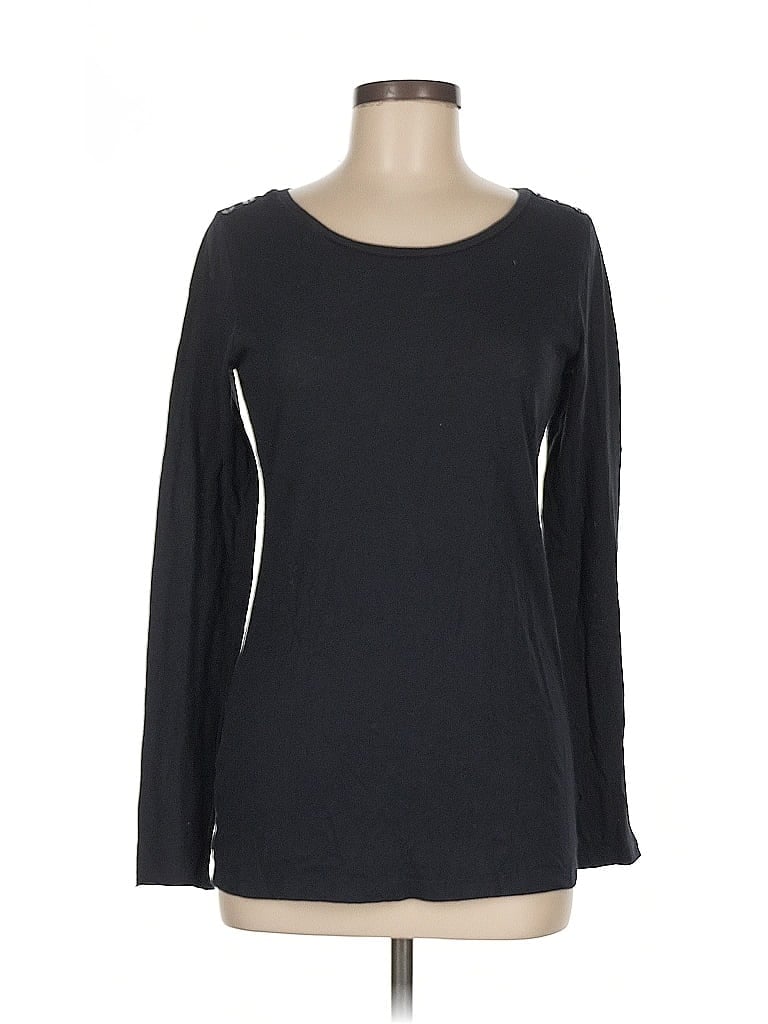 Pre-owned Gap Long Sleeve T-shirt In Black