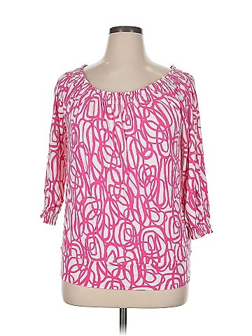 AK Anne Klein 3/4 Sleeve Blouse (view 1)