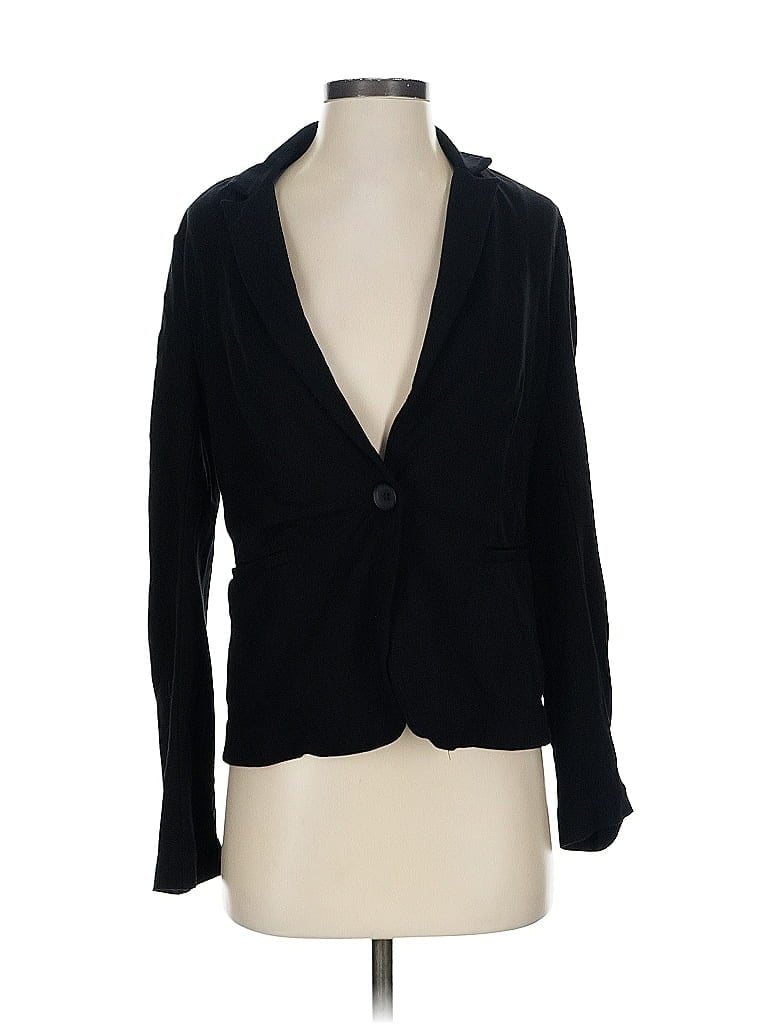 Pre-owned Olivia Moon Blazer Jacket In Black