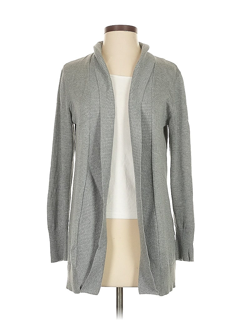 Pre-owned Lands' End Cardigan Sweater In Gray