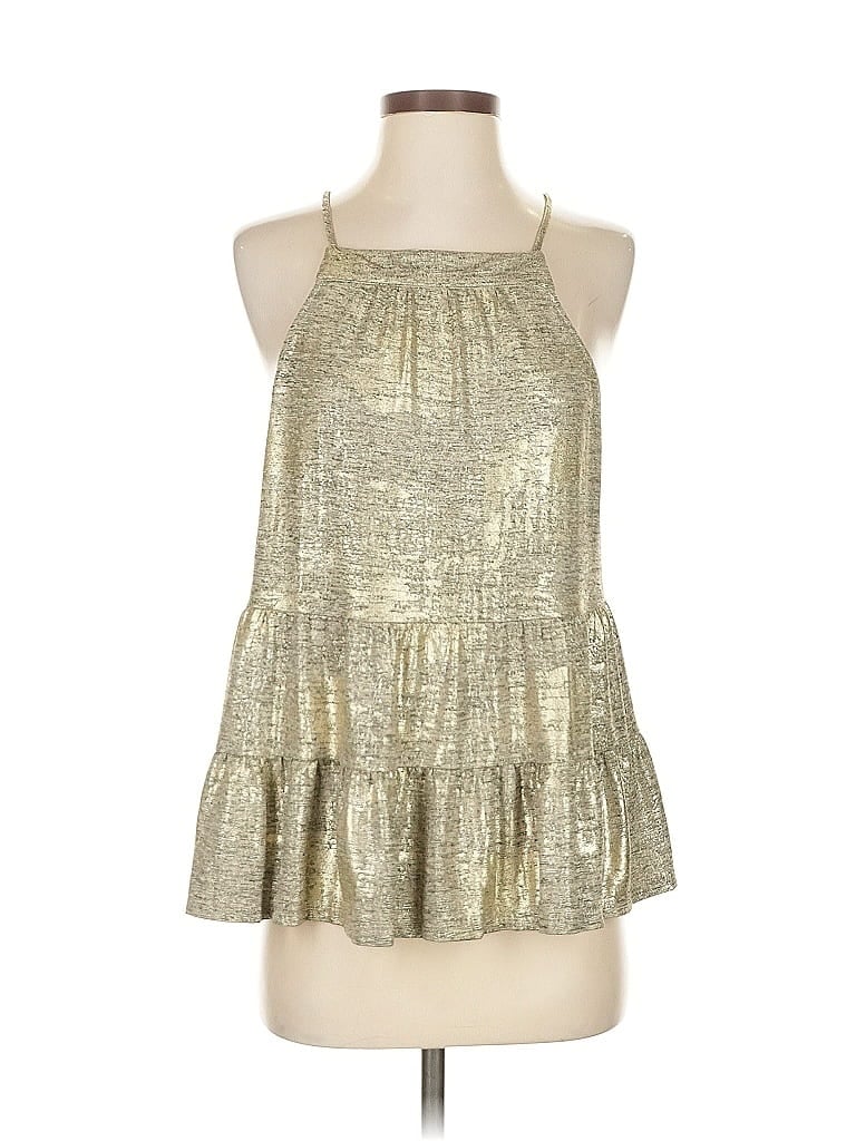 Pre-owned Sunday In Brooklyn Sleeveless Blouse In Gold